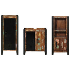 Juego de muebles de baño 3 pcs Madera sólida recuperada