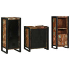 Juego de muebles de baño 3 pcs Madera sólida recuperada
