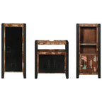 Juego de muebles de baño 3 pcs Madera sólida recuperada