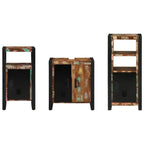 Juego de muebles de baño 3 pcs Madera sólida recuperada