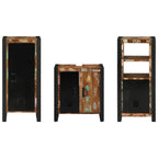 Juego de muebles de baño 3 pcs Madera sólida recuperada