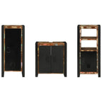 Juego de muebles de baño 3 pcs Madera sólida recuperada