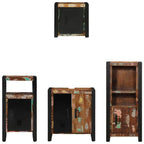 Juego de muebles de baño 4 pcs Madera sólida recuperada