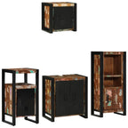 Juego de muebles de baño 4 pcs Madera sólida recuperada