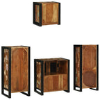 Juego de muebles de baño 4 pcs Madera sólida recuperada