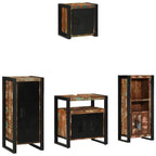 Juego de muebles de baño 4 pcs Madera sólida recuperada