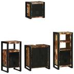 Juego de muebles de baño 4 pcs Madera sólida recuperada