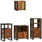 Juego de muebles de baño 4 pcs Madera sólida recuperada