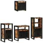 Juego de muebles de baño 4 pcs Madera sólida recuperada