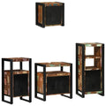 Juego de muebles de baño 4 pcs Madera sólida recuperada