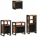 Juego de muebles de baño 4 pcs Madera sólida recuperada