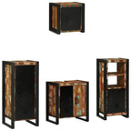 Juego de muebles de baño 4 pcs Madera sólida recuperada