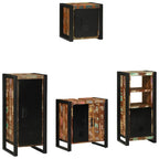 Juego de muebles de baño 4 pcs Madera sólida recuperada