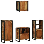 Juego de muebles de baño 4 pcs Madera sólida recuperada