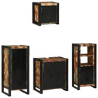 Juego de muebles de baño 4 pcs Madera sólida recuperada