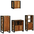 Juego de muebles de baño 4 pcs Madera sólida recuperada