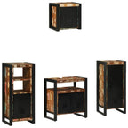 Juego de muebles de baño 4 pcs Madera sólida recuperada