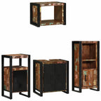 Juego de muebles de baño 4 pcs Madera sólida recuperada