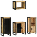 Juego de muebles de baño con cajón 4 pcs Madera de mango maciza