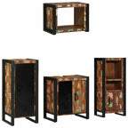 Juego de muebles de baño 4 pcs Madera sólida recuperada