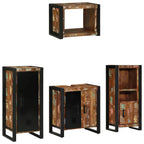 Juego de muebles de baño 4 pcs Madera sólida recuperada