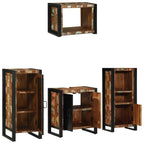 Juego de muebles de baño 4 pcs Madera sólida recuperada