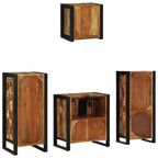 Juego de muebles de baño 4 pcs Madera sólida recuperada