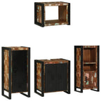 Juego de muebles de baño 4 pcs Madera sólida recuperada