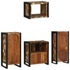 Juego de muebles de baño 4 pcs Madera sólida recuperada