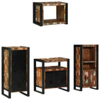 Juego de muebles de baño 4 pcs Madera sólida recuperada