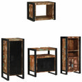 Juego de muebles de baño 4 pcs Madera sólida recuperada