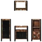 Juego de muebles de baño 4 pcs Madera sólida recuperada