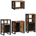 Juego de muebles de baño 4 pcs Madera sólida recuperada