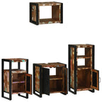 Juego de muebles de baño 4 pcs Madera sólida recuperada