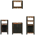 Juego de muebles de baño 4 pcs Madera sólida recuperada