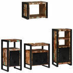 Juego de muebles de baño 4 pcs Madera sólida recuperada