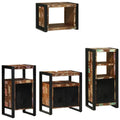 Juego de muebles de baño 4 pcs Madera sólida recuperada