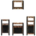 Juego de muebles de baño 4 pcs Madera sólida recuperada