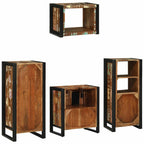 Juego de muebles de baño 4 pcs Madera sólida recuperada
