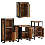 Juego de muebles de baño 4 pcs Madera reciclada maciza
