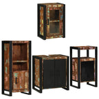 Juego de muebles de baño 4 pcs Madera reciclada maciza