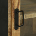 Juego de muebles de baño 4 pcs Marrón Madera de mango sólido