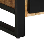 Juego de muebles de baño 4 pcs Marrón Madera de mango sólido