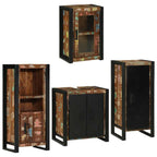 Juego de muebles de baño 4 pcs Madera reciclada maciza