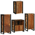 Juego de muebles de baño 4 pcs Madera reciclada maciza