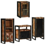 Juego de muebles de baño 4 pcs Madera reciclada maciza
