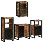 Juego de muebles de baño 4 pcs Madera reciclada maciza