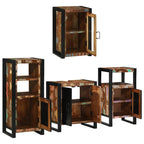 Juego de muebles de baño 4 pcs Madera reciclada maciza