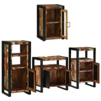 Juego de muebles de baño 4 pcs Madera reciclada maciza
