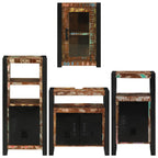 Juego de muebles de baño 4 pcs Madera reciclada maciza